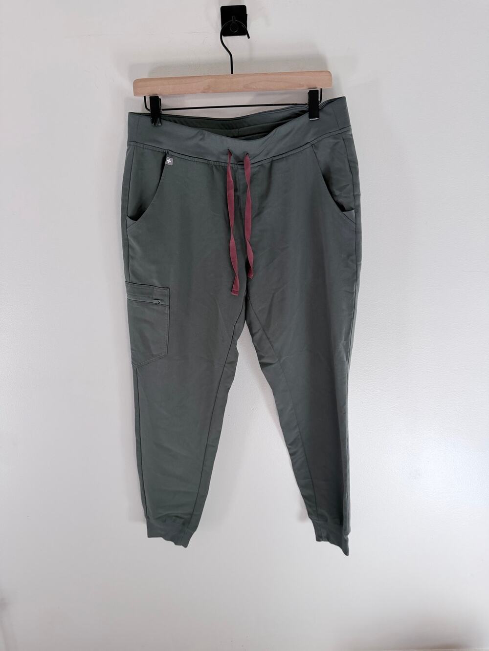 FIGS Green Burgundy Technical Collection Work Jogger Pants-Size M